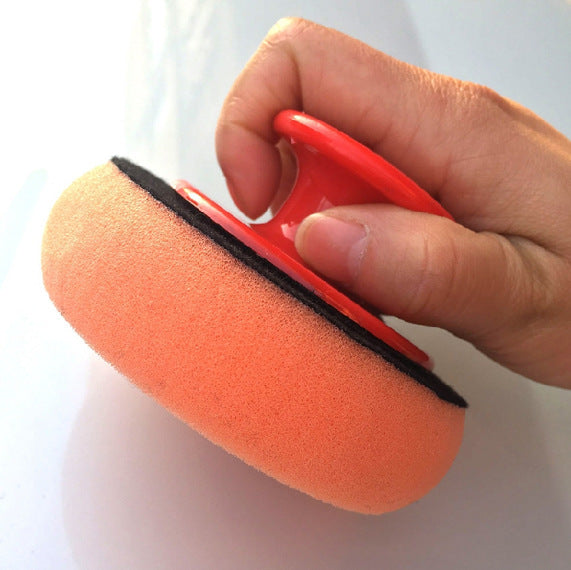 Mango de esponja, herramienta de mantenimiento de limpieza de esponja para encerar, pulido redondo
