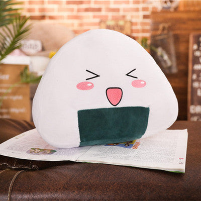 Boule de riz en peluche de dessin animé, jouet en peluche, grand oreiller de couchage, poupée Ragdoll, cadeau pour la journée des enfants