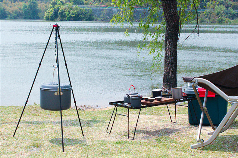 Compatible avec Apple, Pots portables de Camping en plein air, Pot de marche, trépied de feu de joie, équipement de survie sur le terrain