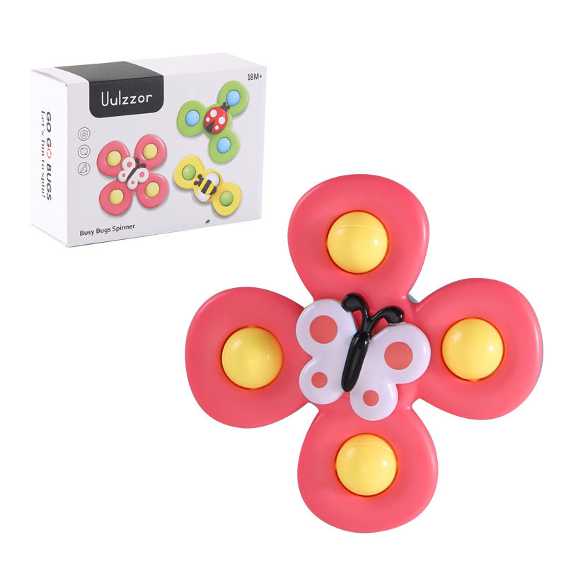 Niños Gyro insecto lechón Spinner sonajero baño juguetes de baño mesa cena apaciguar juguetes para bebés niños pequeños