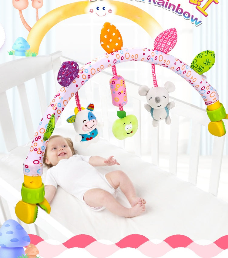 Jouets mobiles musicaux pour bébé, pour lit, poussette, hochets en peluche, jouets pour bébé de 0 à 12 mois
