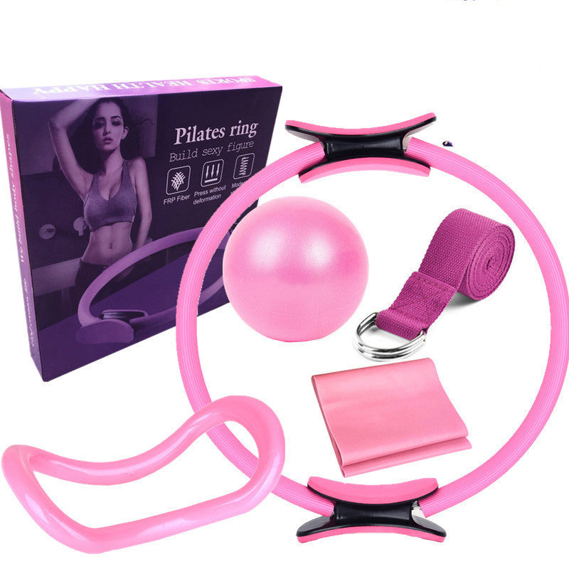 Conjunto de círculo de Yoga y Pilates de seis piezas, equipo de Fitness para culturismo, entrenamiento deportivo de Pilates