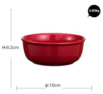 Juegos de cena de cerámica con esmalte rojo de lujo, utensilios de cocina, plato para servir ensalada de porcelana, plato, cuenco, mesa de comedor para restaurante, decoración del hogar
