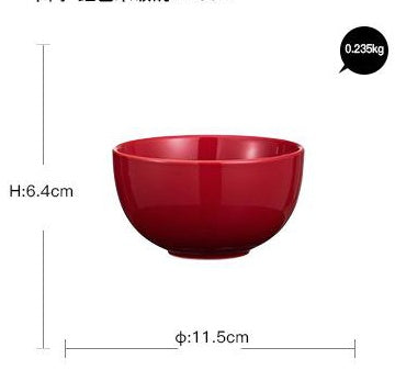 Juegos de cena de cerámica con esmalte rojo de lujo, utensilios de cocina, plato para servir ensalada de porcelana, plato, cuenco, mesa de comedor para restaurante, decoración del hogar