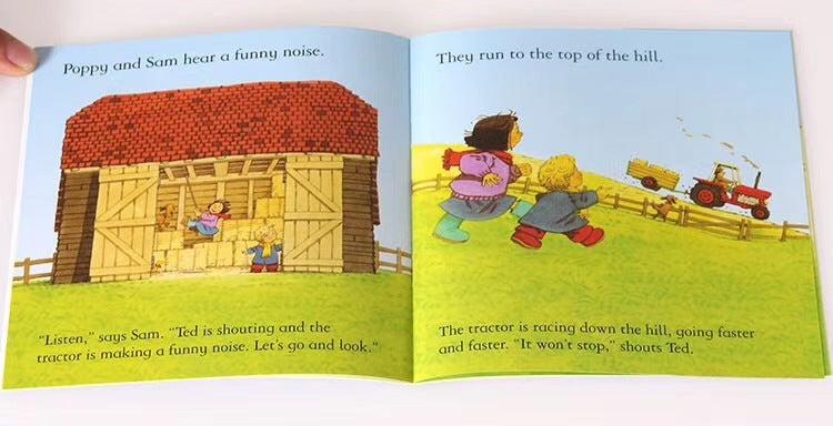 Libro ilustrado en inglés para niños Usborne Farmyard Tales 20 volúmenes Audio gratuito