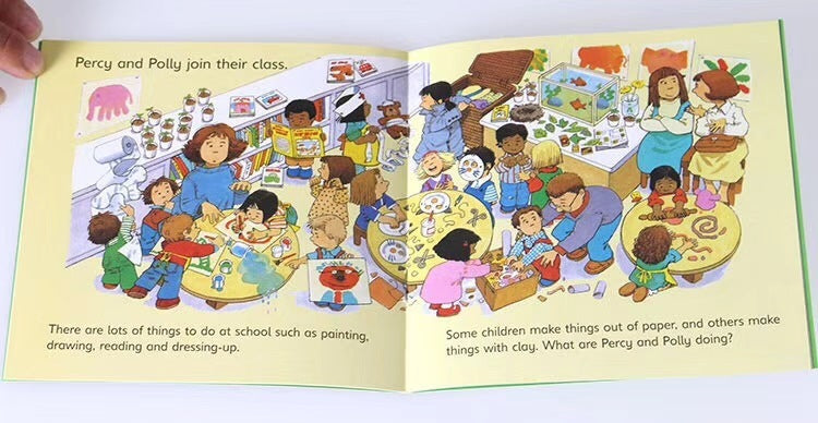 Libro ilustrado en inglés para niños Usborne Farmyard Tales 20 volúmenes Audio gratuito