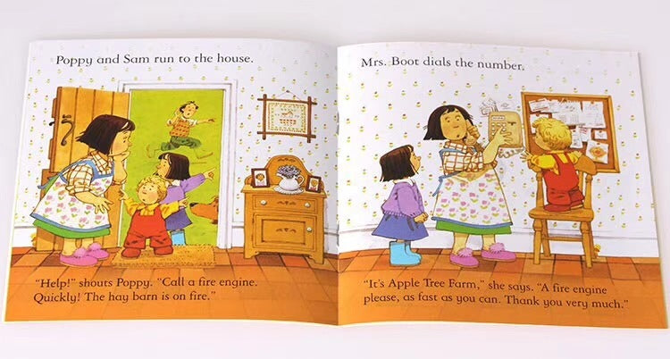 Libro ilustrado en inglés para niños Usborne Farmyard Tales 20 volúmenes Audio gratuito