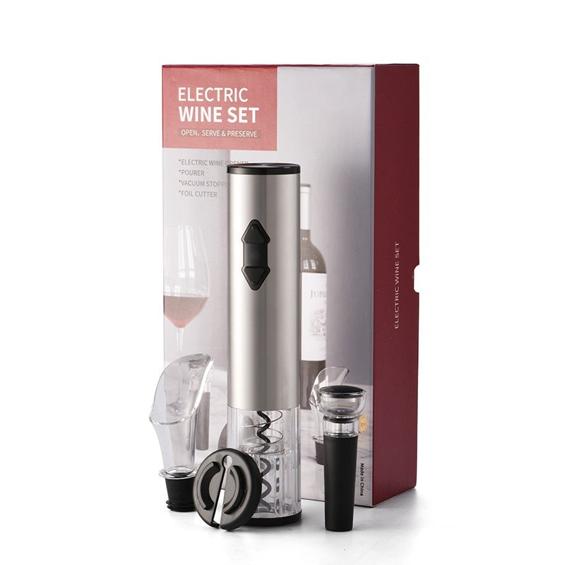 Ouvre-bouteille électrique, tire-bouchon, ensemble de coupe-feuille, ouvre-bouteille automatique haut de gamme pour le vin, Gadgets de cuisine, ouvre-boîte