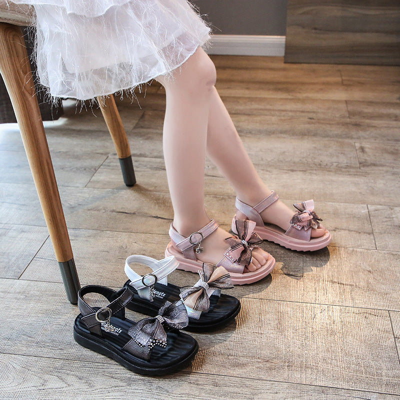 Zapatos de moda para niños Zapatos con lazo para niñas