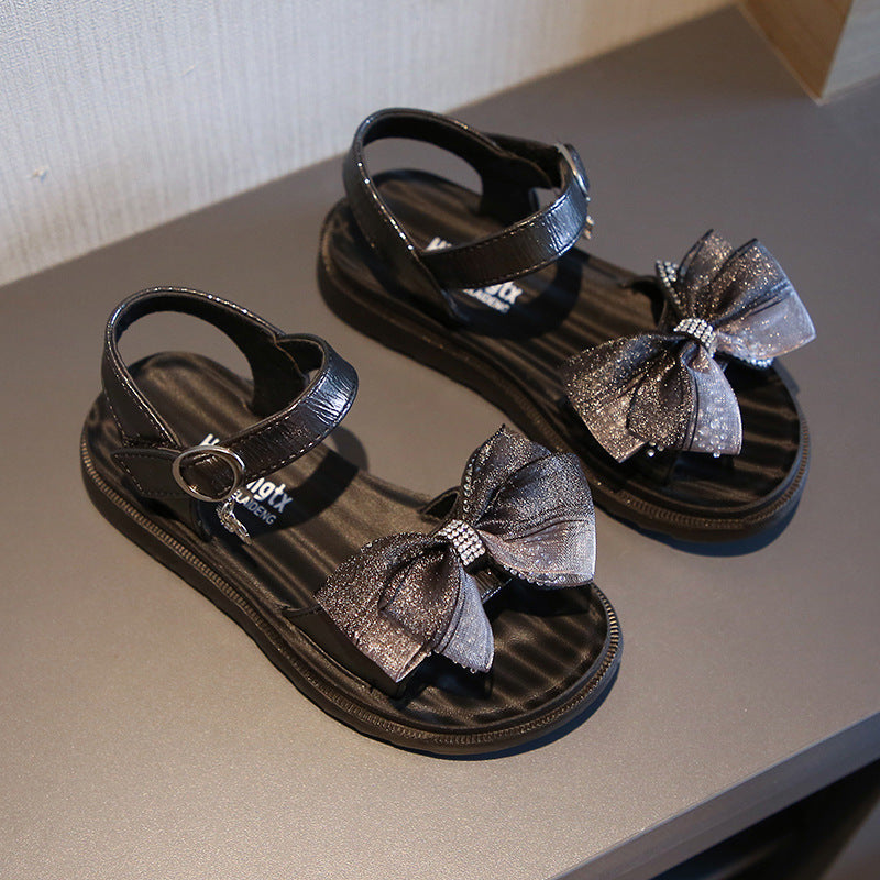 Zapatos de moda para niños Zapatos con lazo para niñas