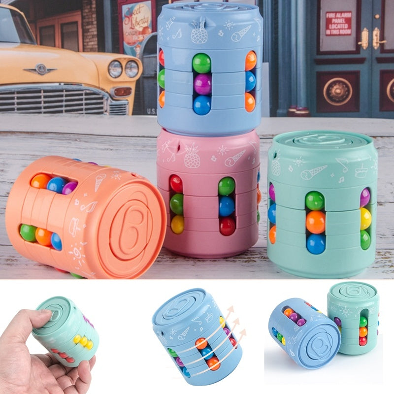 Can Cube Top – haricots colorés magiques, rotation des doigts, soulage le Stress