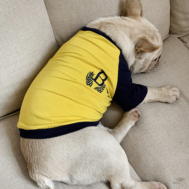 Ropa para perros ropa de manga corta para padres e hijos