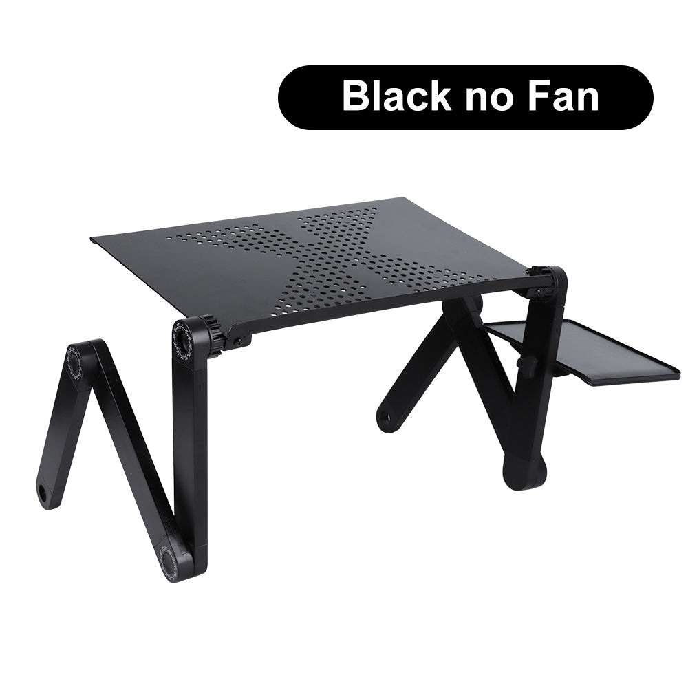 Bureau pliant rétractable réglable, bureau d'étude dans le lit, support d'ordinateur portable en alliage d'aluminium, bureau paresseux