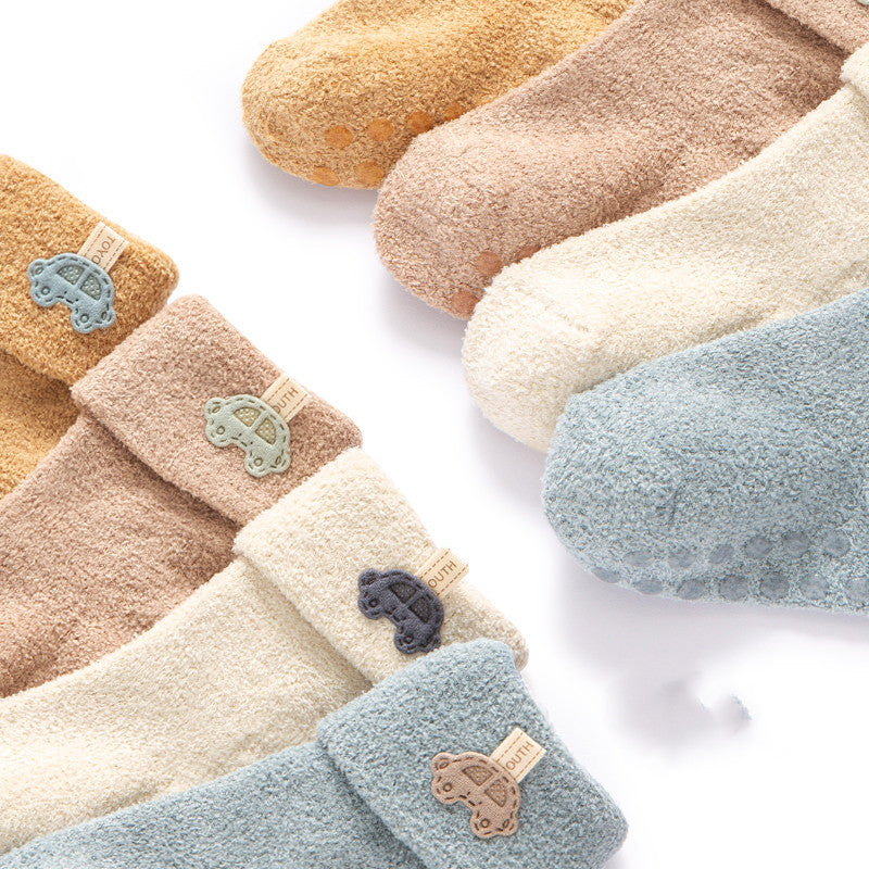 Chaussettes bébé Chaussettes bébé nouveau-né et velours pour garder au chaud