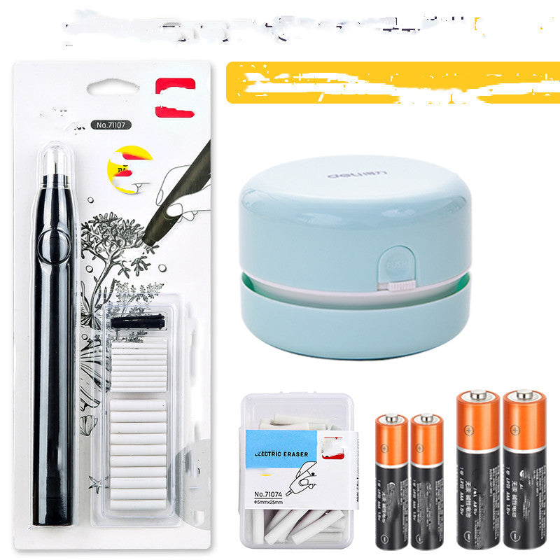 Deli – gomme électrique en caoutchouc brillant, pour élèves du primaire