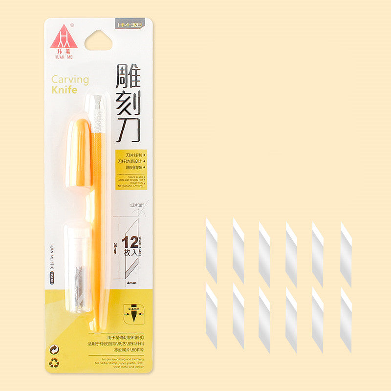Huanmei Sculpture Canif Timbre En Caoutchouc Fait À La Main