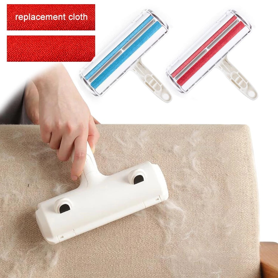 Rouleau d'épilation à 2 voies pour animaux de compagnie, brosse pour enlever les peluches, poils de chien et de chat, vêtements, brosse de nettoyage de tapis, rasoir Fuzz