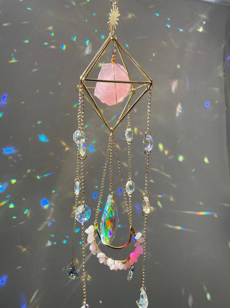 Crystal Hanging Sun Catcher Aurora Gem Crystal Prism