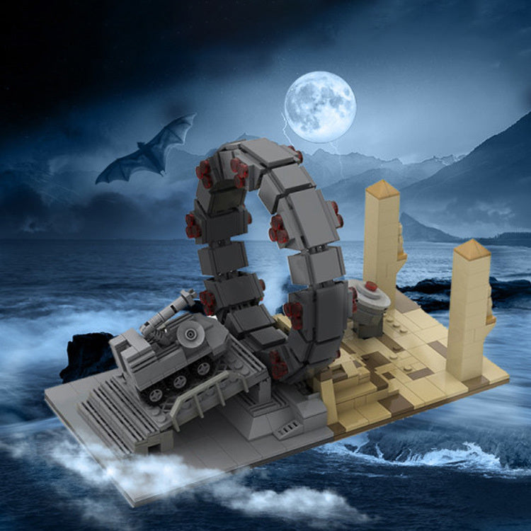 Moc-27131 Guerre Spatiale Stargate Commande Modèle Étoile Interstellaire Voyage Jouets Guerres Ensemble Jouets Enfants Cadeaux Blocs De Construction Jouets