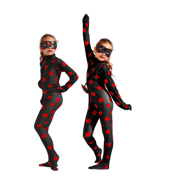 Vêtements de carnaval chauds chat Noir Cosplay ensembles dame Halloween fête de noël combinaison costume enfants filles costume