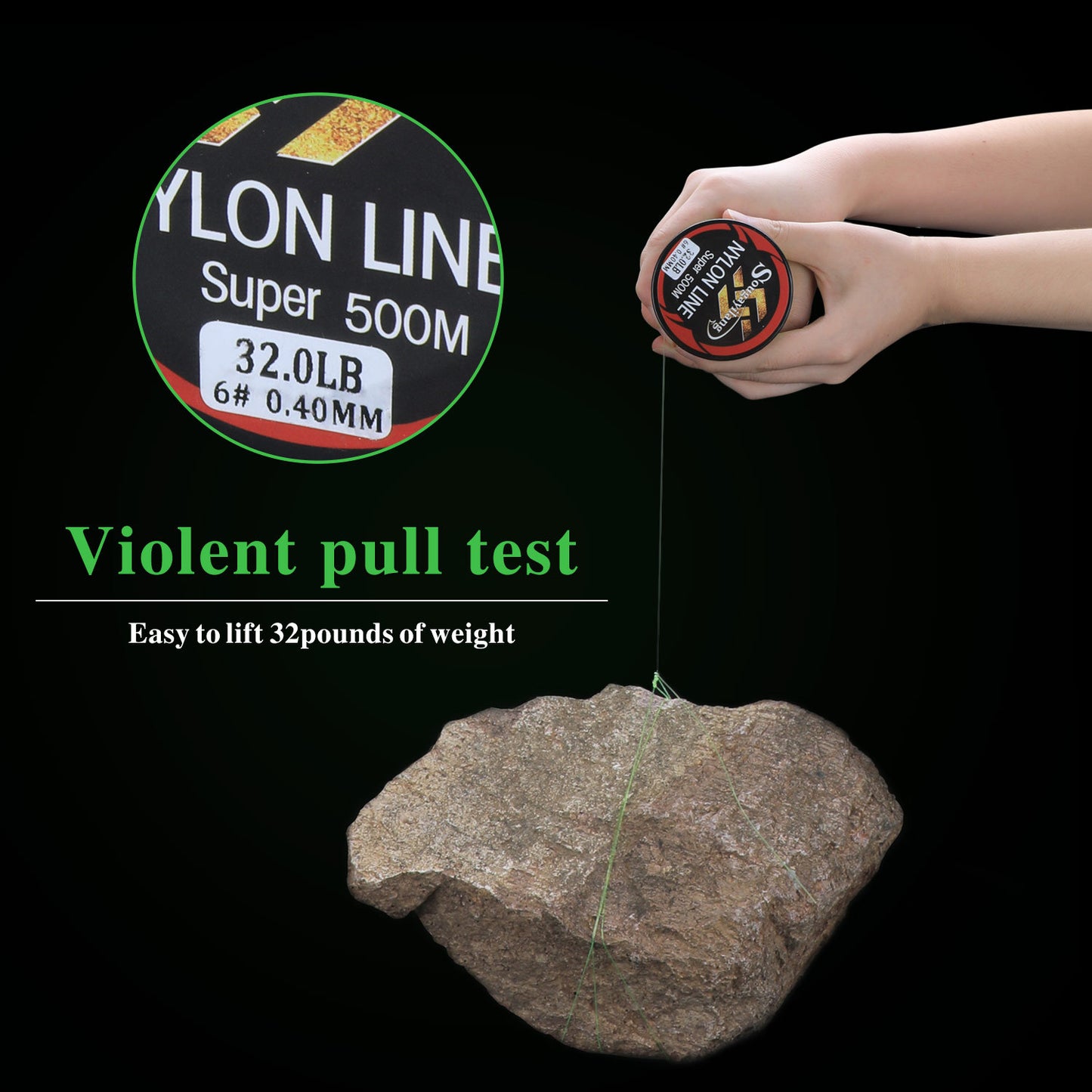 Ligne monofilament Sougayilang 500M 11 36,3LB Super Strong N