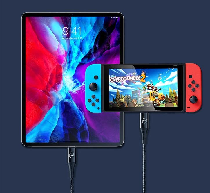 Línea de datos de codo tipo C a tipo C serie Meadow Firefox, enchufe ciego bidireccional, línea PD de 100W