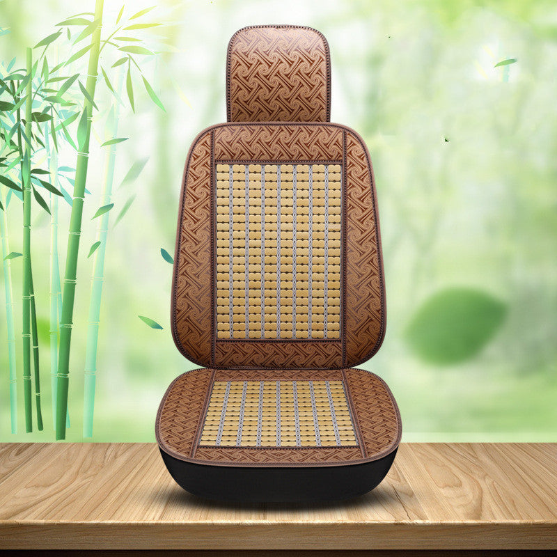Housse de siège de voiture en bambou d'été Wuling Rongguang, housse de siège à Double rangée