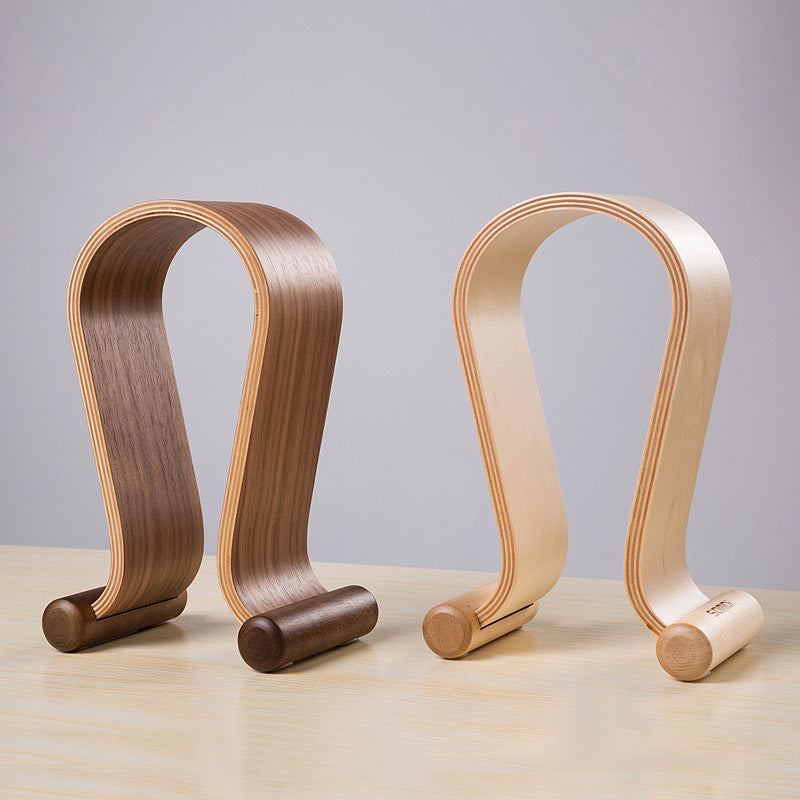 Support pour écouteurs en bois massif, présentoir créatif pour écouteurs, support pour écouteurs