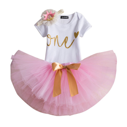 Robe d'anniversaire pour bébé fille, barboteuse, robe de princesse