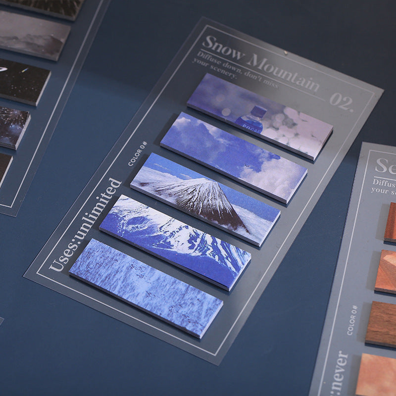 Mr. Paper Tape Sticky Note Universo Fragmento Serie Ins Paisaje Cuenta