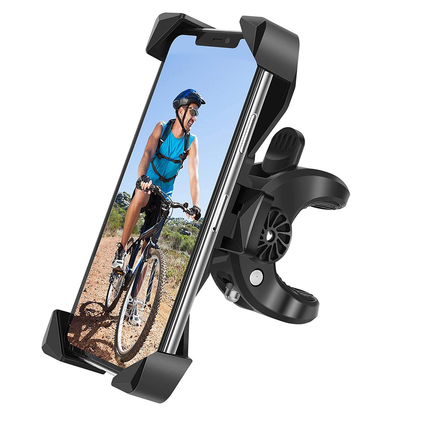Support de vélo Anti-chute et Anti-secouement, support de moto, support de Navigation Mobile télescopique automatique à quatre griffes
