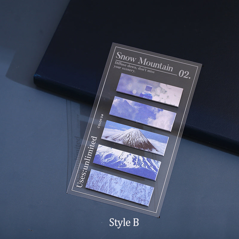 Mr. Paper Tape Sticky Note Universo Fragmento Serie Ins Paisaje Cuenta