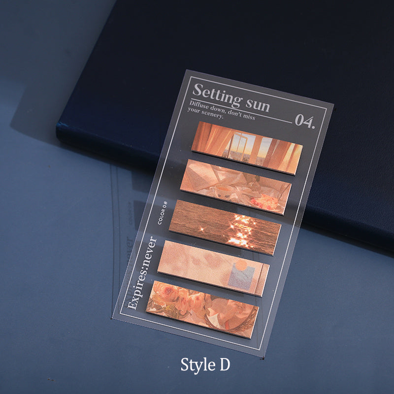 Mr. Paper Tape Sticky Note Universo Fragmento Serie Ins Paisaje Cuenta