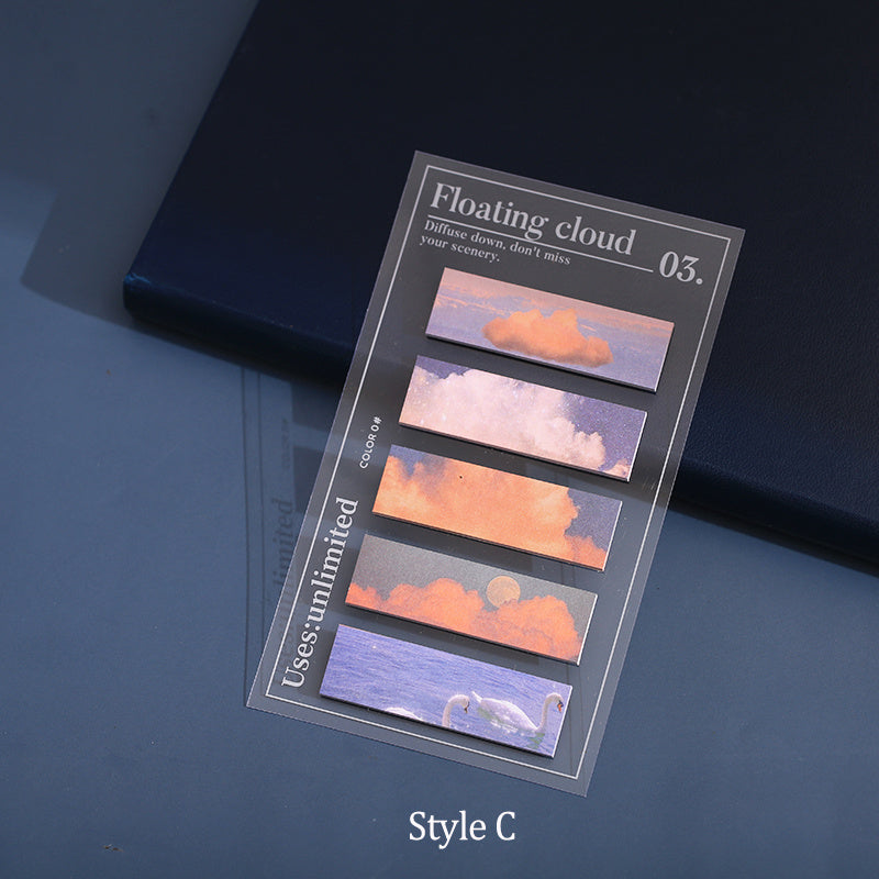 Mr. Paper Tape Sticky Note Universo Fragmento Serie Ins Paisaje Cuenta