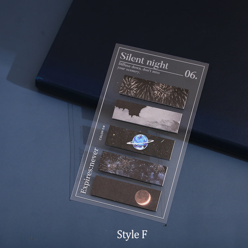 Mr. Paper Tape Sticky Note Universo Fragmento Serie Ins Paisaje Cuenta