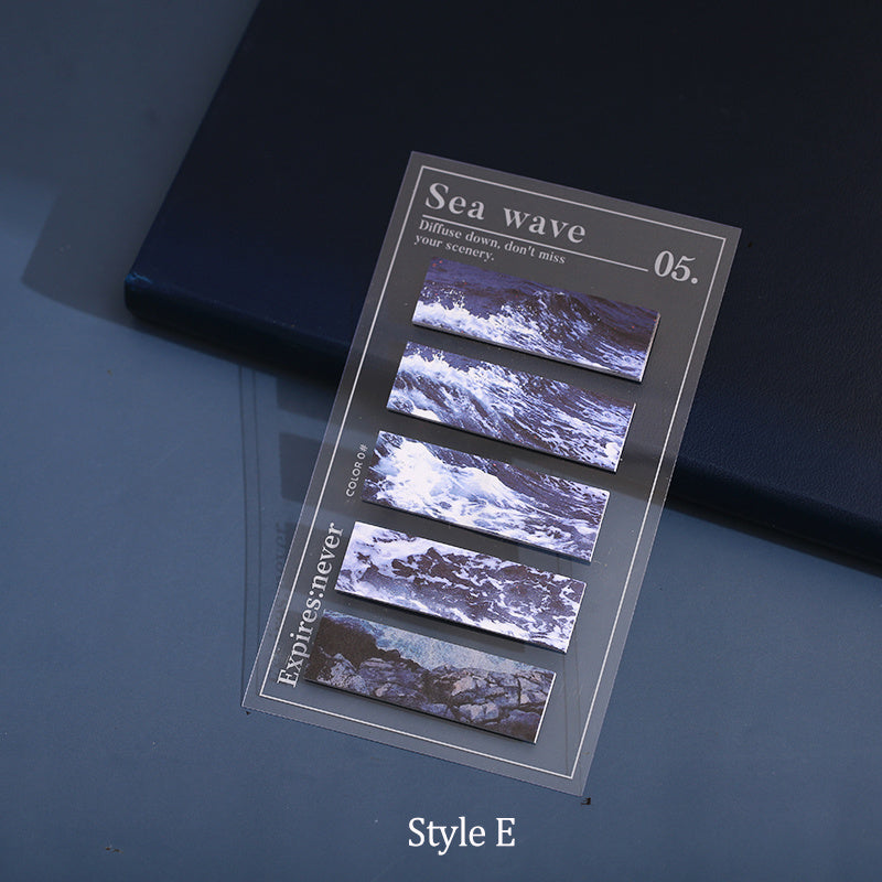 Mr. Paper Tape Sticky Note Universo Fragmento Serie Ins Paisaje Cuenta