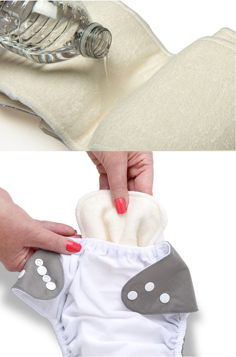 Bamboo Fiber Changing Mat Baby Diaper Diaper Insert Pad