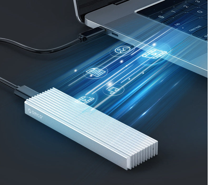 M. 2 Caja de disco duro Nvme Lector de disco duro externo Usb3.1 Caja de disco duro móvil de estado sólido Caja de disco duro