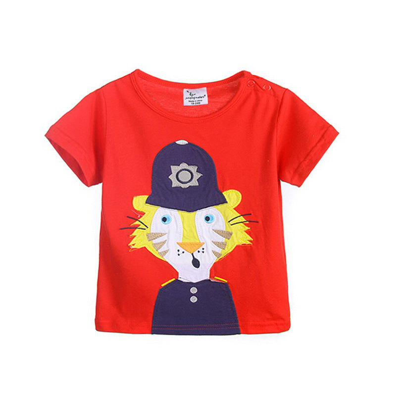 T-shirts pour enfants européens et américains T-shirts pour enfants à manches courtes européens et américains