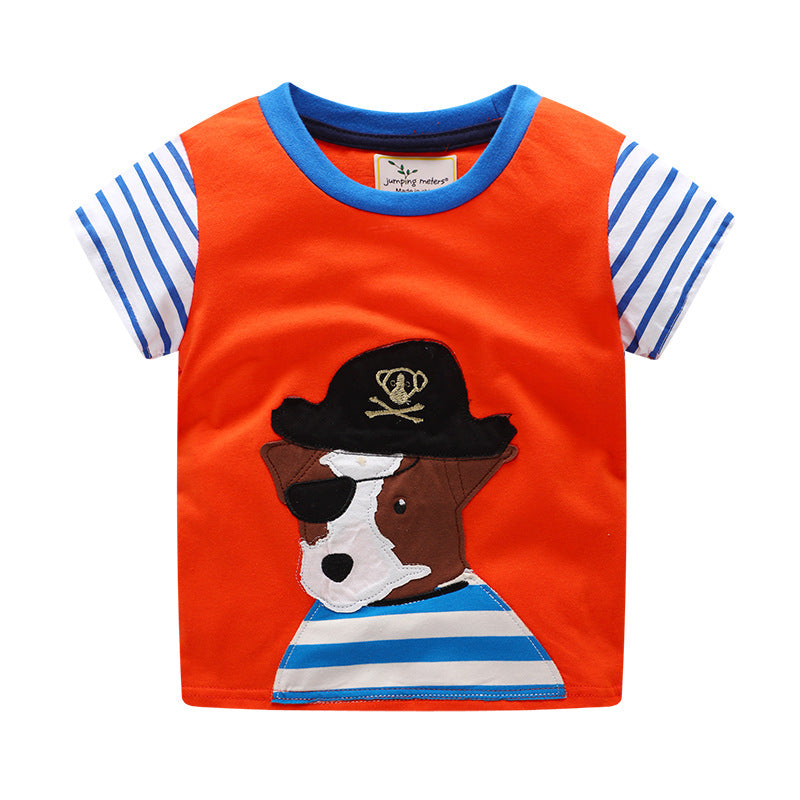T-shirts pour enfants européens et américains T-shirts pour enfants à manches courtes européens et américains