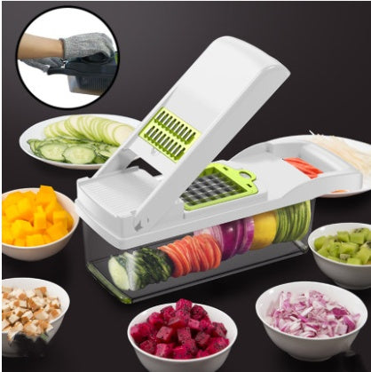 Artefacto para cortar verduras, cocina, fruta cortada en cubitos, patatas ralladas multifunción