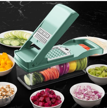 Artefacto para cortar verduras, cocina, fruta cortada en cubitos, patatas ralladas multifunción