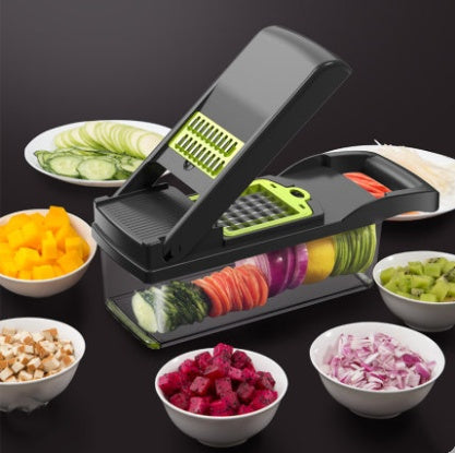 Artefacto para cortar verduras, cocina, fruta cortada en cubitos, patatas ralladas multifunción