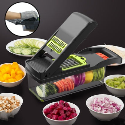 Artefacto para cortar verduras, cocina, fruta cortada en cubitos, patatas ralladas multifunción