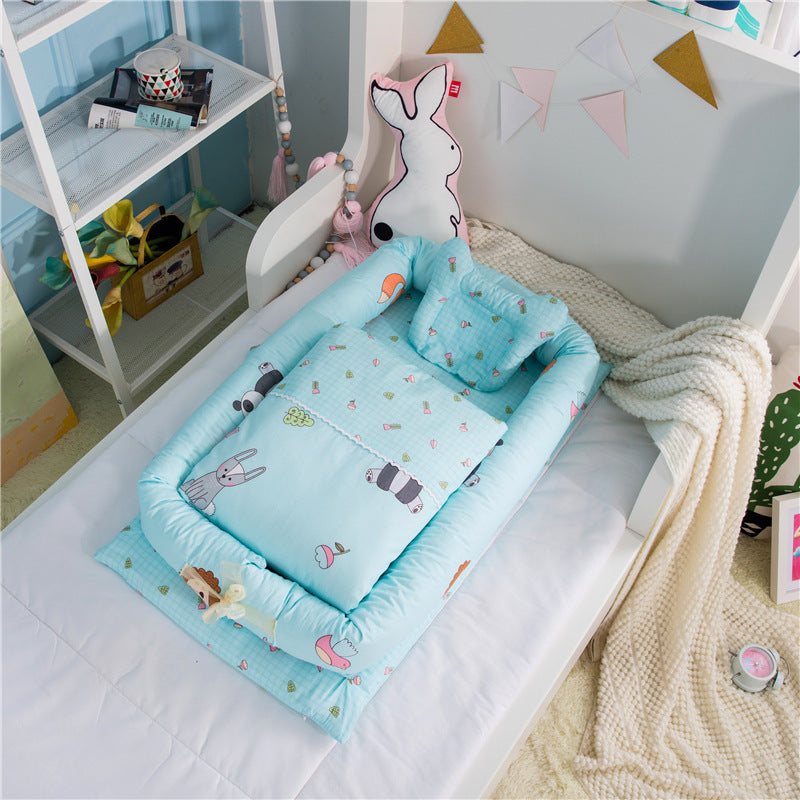 Berceau Anti-pression pour nouveau-né, pliable et Portable, lit central, matelas pour bébé, lit de voyage bionique