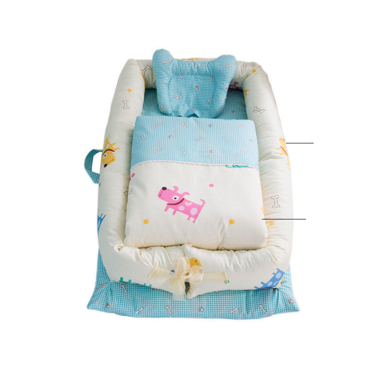 Berceau Anti-pression pour nouveau-né, pliable et Portable, lit central, matelas pour bébé, lit de voyage bionique