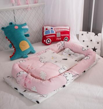 Berceau Anti-pression pour nouveau-né, pliable et Portable, lit central, matelas pour bébé, lit de voyage bionique