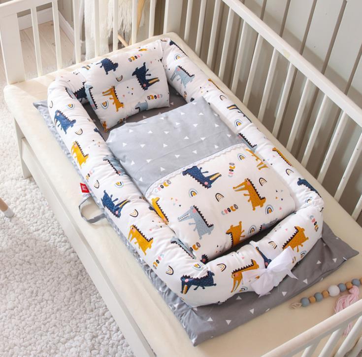 Berceau Anti-pression pour nouveau-né, pliable et Portable, lit central, matelas pour bébé, lit de voyage bionique