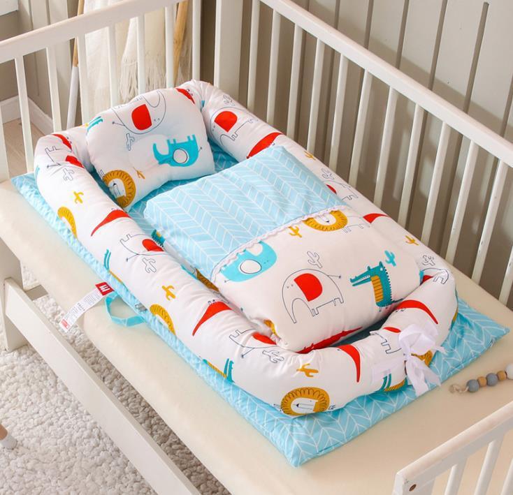 Berceau Anti-pression pour nouveau-né, pliable et Portable, lit central, matelas pour bébé, lit de voyage bionique