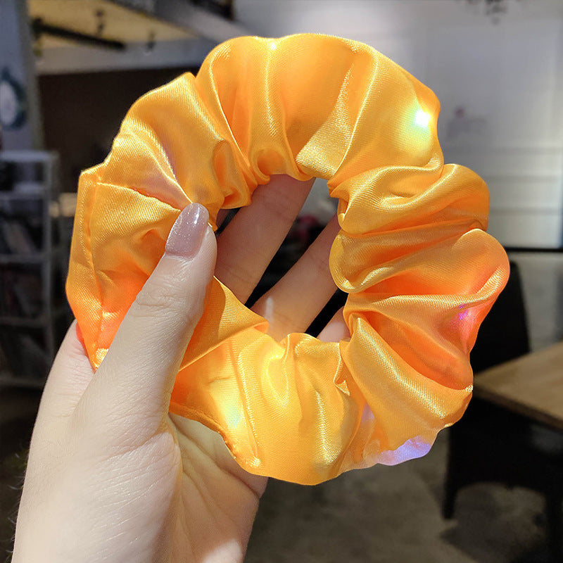 Diadema luminosa LED para mujer, bandas elásticas para el pelo para niña, lazos para el pelo, coleteros, accesorios para la cabeza